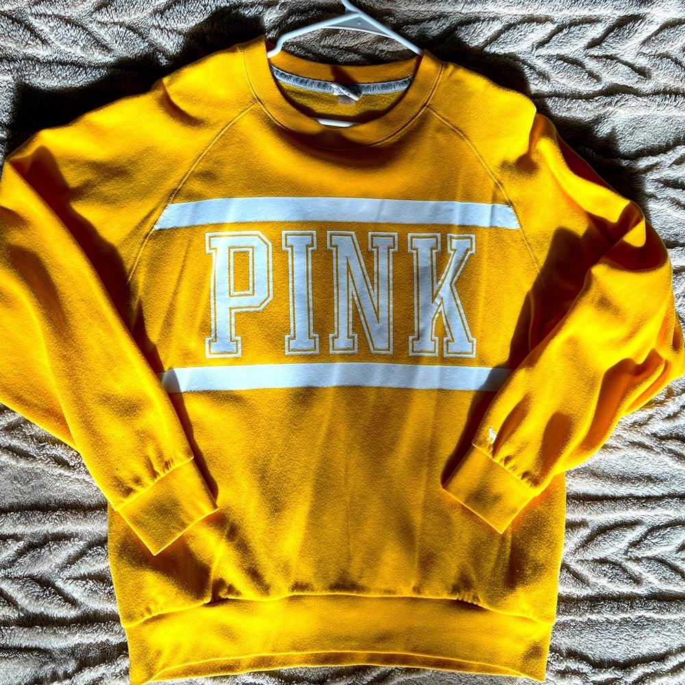 Pink, crewneck sweatshirt